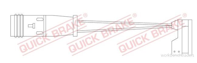 Varningssensor, bromsbeläggslitage QUICK BRAKE WS 0428 A 5706021166972 Varningssensor, bromsbeläggslitage QUICK BRAKE WS 0428 A 5706021166972