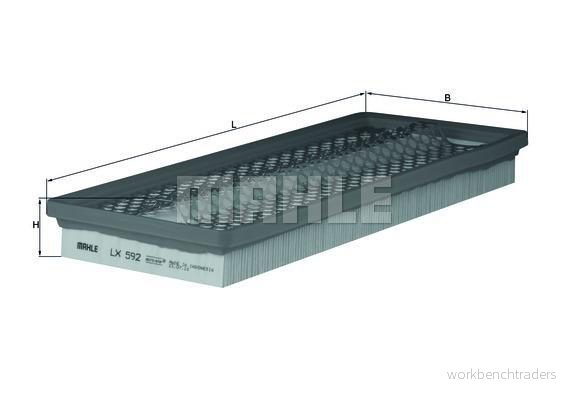 Luftfilter Knecht LX 592 4009026034446