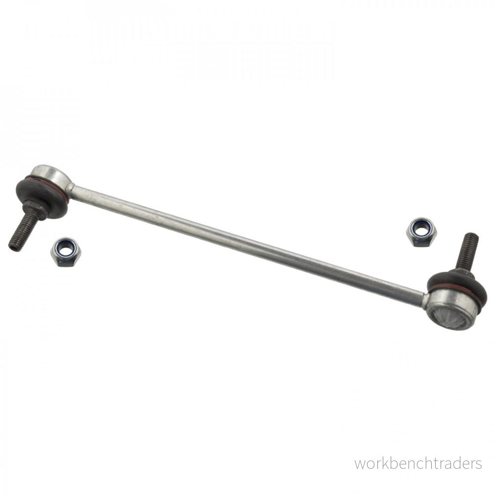 febi BILSTEIN 19669 Biellette de barre stabilisatrice Essieu avant gauche, droit 285 M10 x 1,5 Plus avec écrou autobloquant Acier 4027816196693