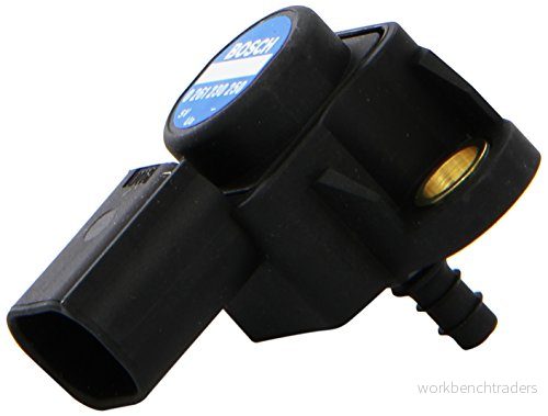Bosch Sensor, laddtryck 0 261 230 250 Mercedes-Benz C-klass, E-klass, G-klass, S-klass, SL, SLK 4047024350304