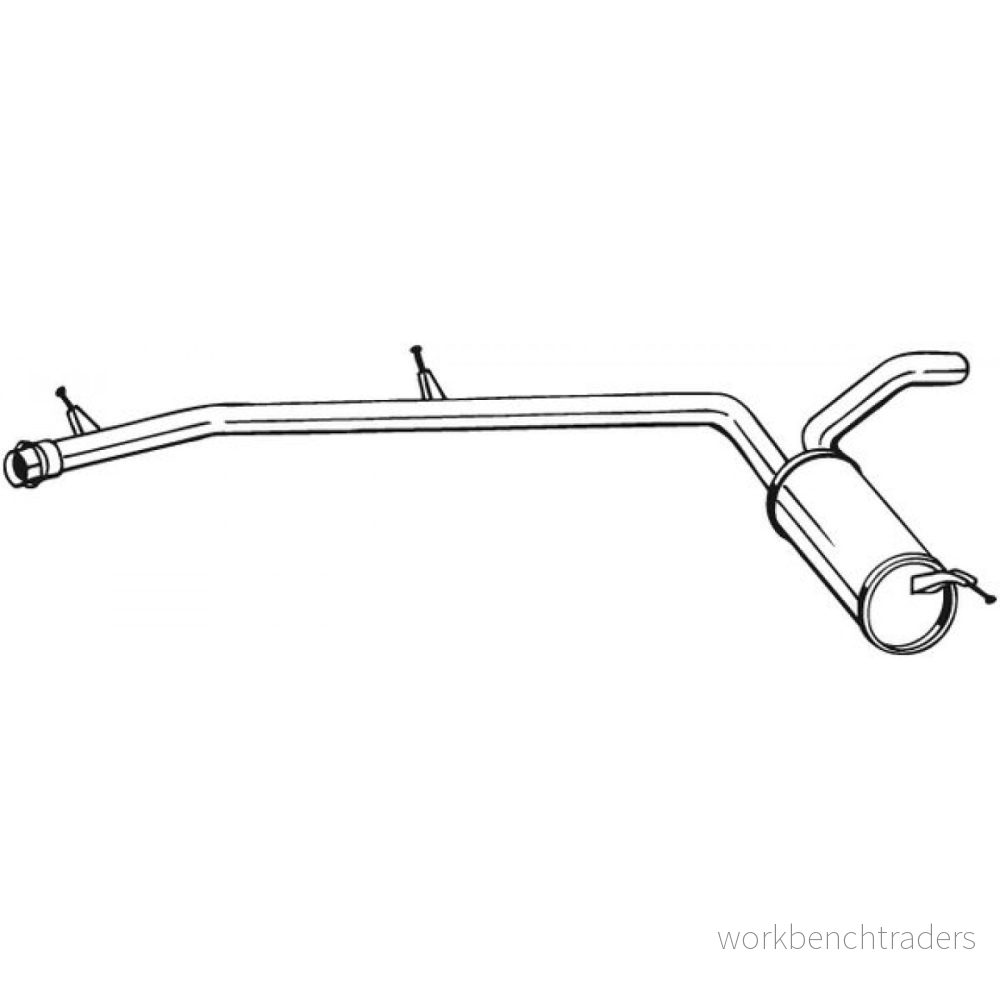 mittenljuddämpare BOSAL 282 859 3351642828598