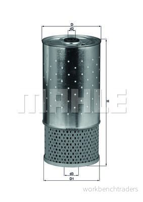 Oljefilter Knecht OX 78 D 4009026032459