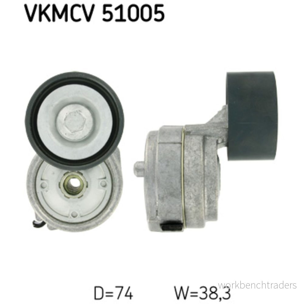 Spännrulle, aggregatrem SKF VKMCV 51005