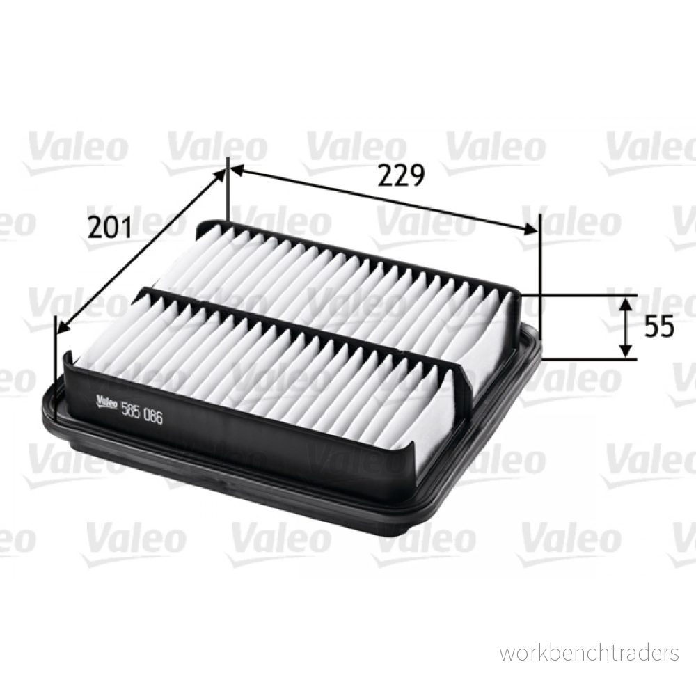Valeo Luftfilter 585086 för Suzuki Grand Vitara - Vitara 3276425850866