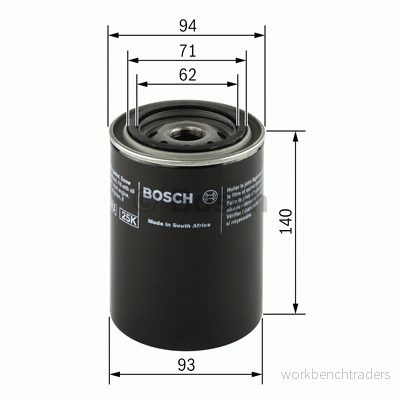 Oljefilter Bosch 0 451 103 346 3165143251249