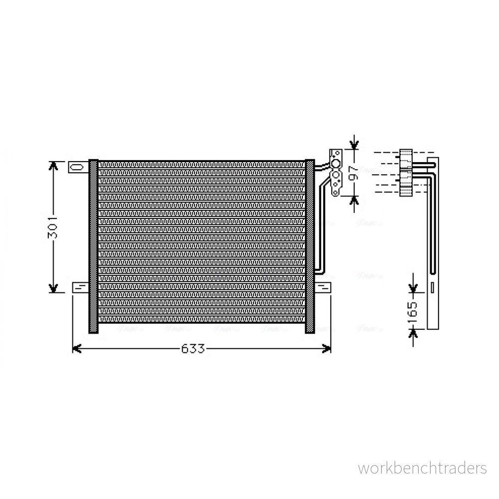 Kondensor, klimatanläggning AVA QUALITY COOLING BW5203 4045385008872