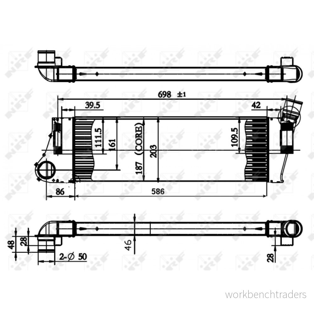 Laddluftkylare NRF 30899 8718042072085