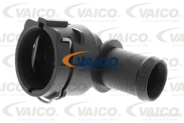 VAICO V10 3535 bride Matière plastique Radiateur moteur, inférieur avec joint d'étanchéite de fixation/boulon en U/étrier 4046001832659