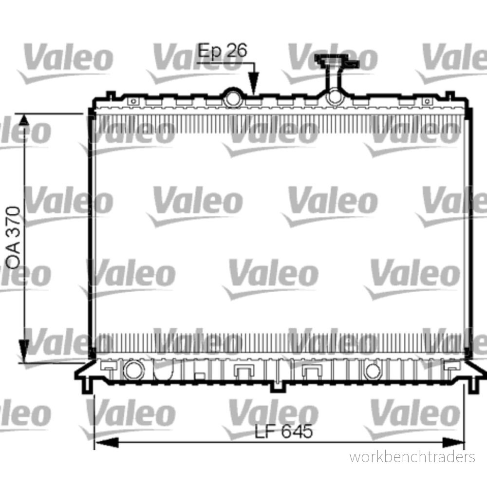 Kylare, motorkylning VALEO 735501 3276427355017