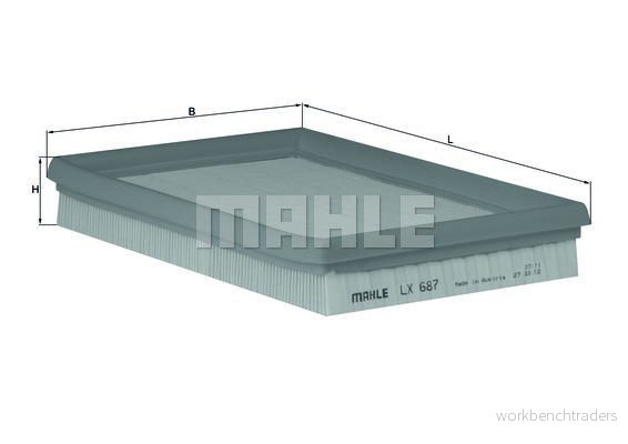 Luftfilter Knecht LX 687 4009026076040
