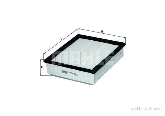 Mahle Original LX 2748 Luftfilter för ISUZU D-Max 4009026750001