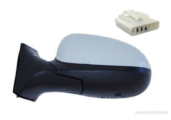 Rétroviseur extérieur Alkar 6142927 droit avec couche d'apprêt électrique convexe pour véhicules direction à gauche LANCIA: Musa, FIAT: Idea