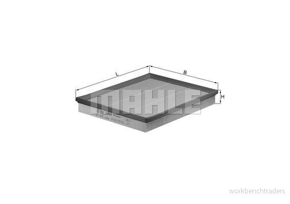 MAHLE ORIGINAL LX 876 Filtre à air 42,3 262 318,0 Cartouche filtrante VOLKSWAGEN: Golf 4, Transporter Amarok Pick up, RENAULT: MASTER 2 Kasten 4009026108505