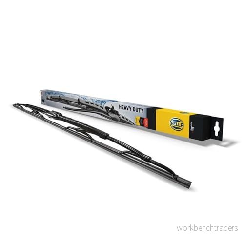 Balai d'essuie glace Hella Heavy Duty 9XW 206 480 821 côté conducteur ou passager conventionnel MERCEDES BENZ: Vito Van 4082300565799