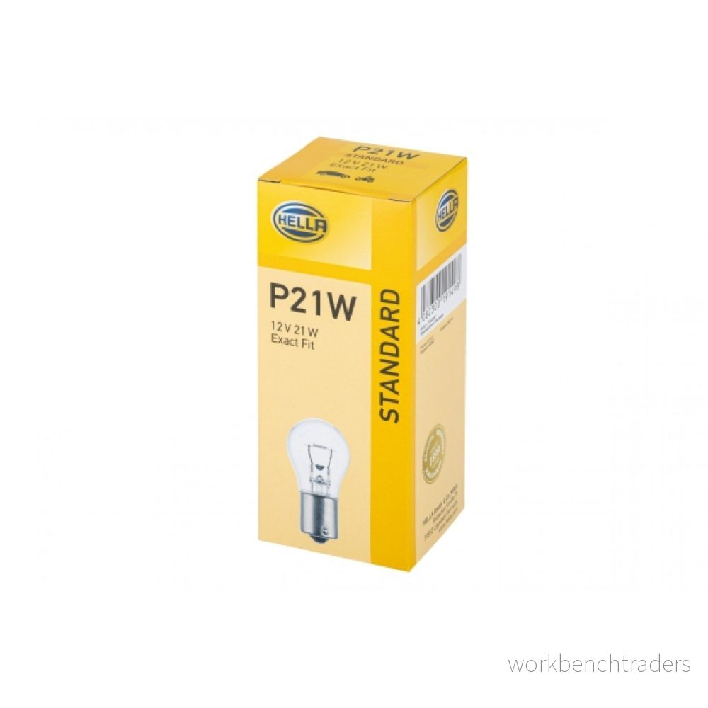 HELLA 8GA 002 073 121 Ampoule, feu clignotant 12 21 P21W Halogène RENAULT: TWINGO 1, 4 Break, TRAFIC 2 Kasten, PEUGEOT: Boxer Сamion à Plateau/Сhâssis 4082300191493