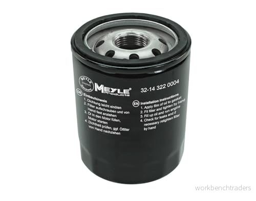 MEYLE 32 14 322 0004 Filtre à huile M20x1,5 ORIGINAL Quality avec un clapet de non retour vissé MITSUBISHI: COLT 6, Lancer 8 Limousine 4040074081761