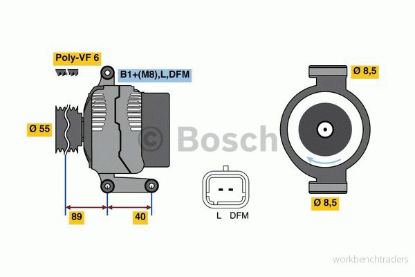 Generator BOSCH 0 986 042 720 3165143301227
