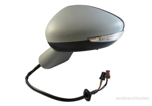 Rétroviseur extérieur Alkar 6149869 gauche avec couche d'apprêt électrique chauffant, Rabattable électriquement, teinté en bleu, convexe, éclaira 8424445159949