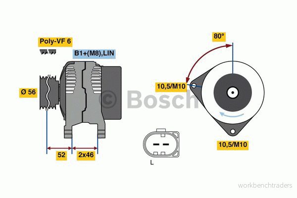 Generator Bosch 0.986.081.390