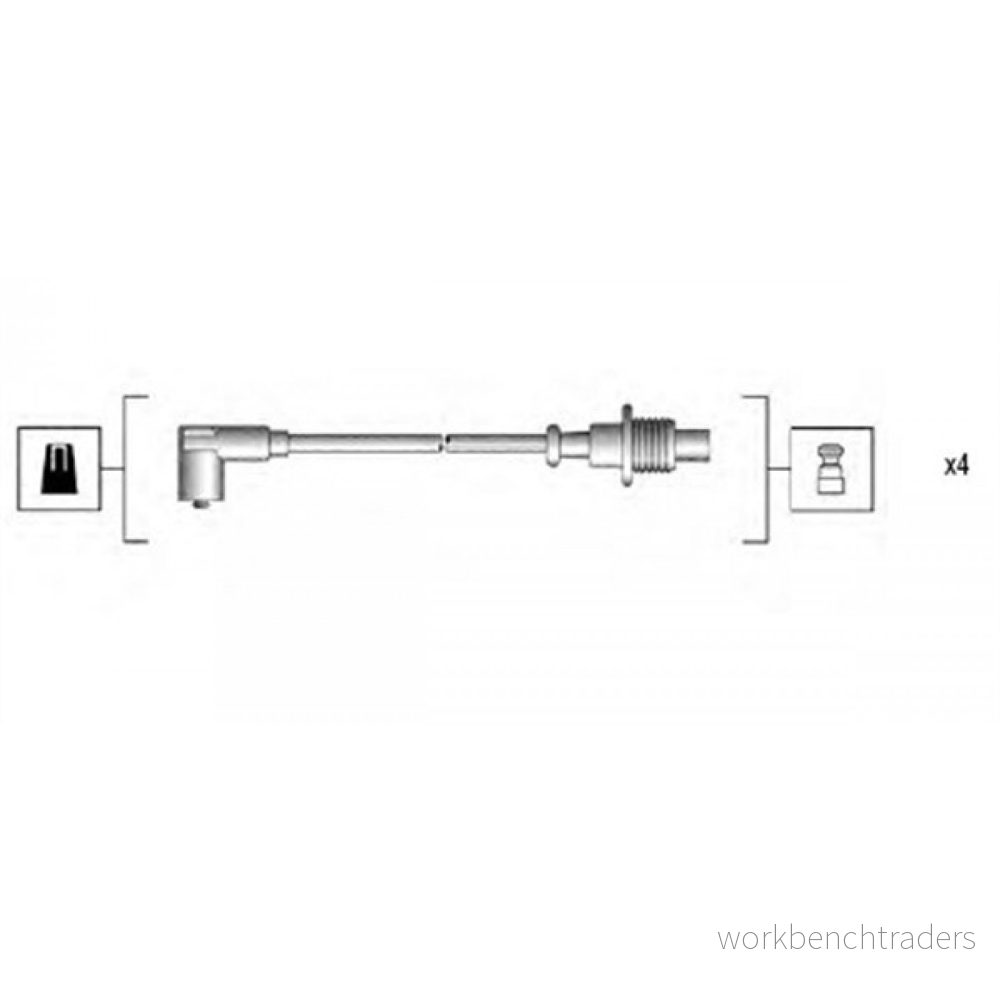 MAGNETI MARELLI 941135160703 Jeu De Fils d'Allumage PEUGEOT: 306 3/5 portes, 205 Cabriolet, 406 Berline, CITROËN: ZX BX 5 portes 8001063097930