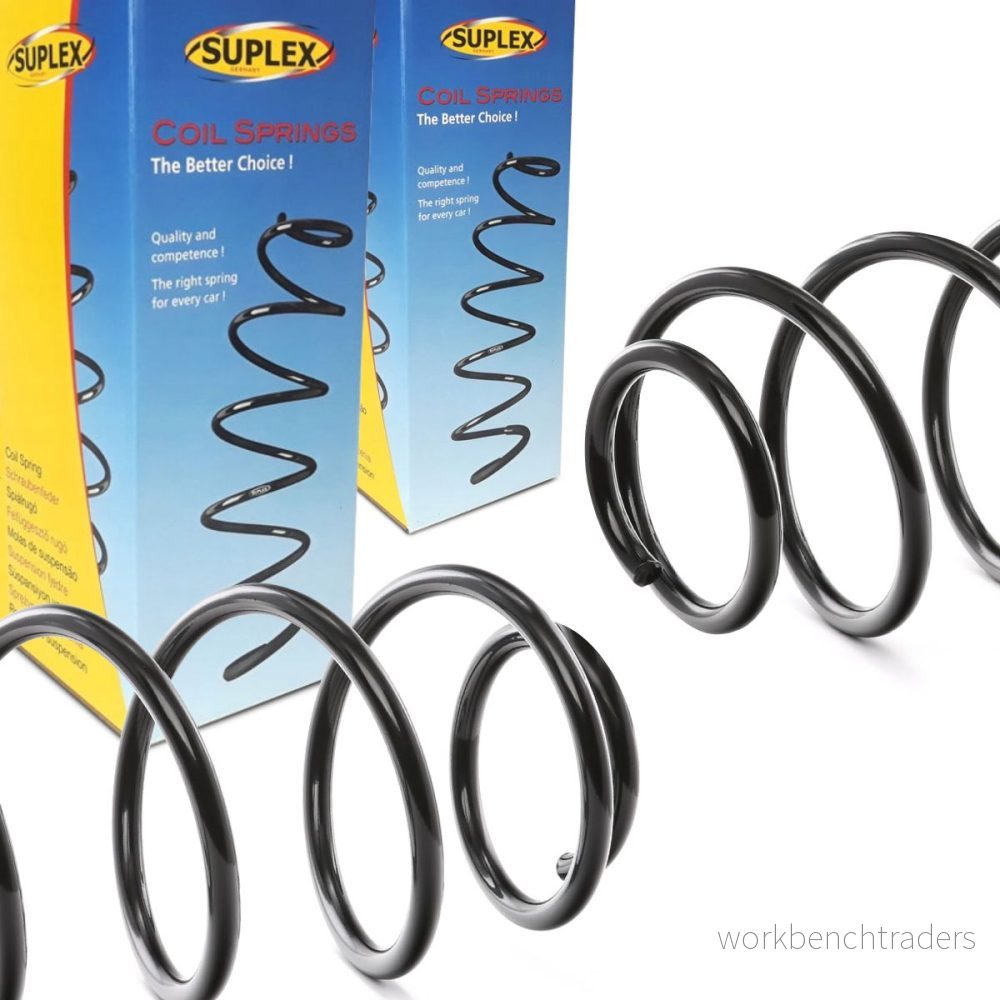 SUPLEX 39303 ressort de suspension Essieu arrière Vis à avec diamètre du fil fer constant vert (2x), Rouge VOLKSWAGEN: Touran I