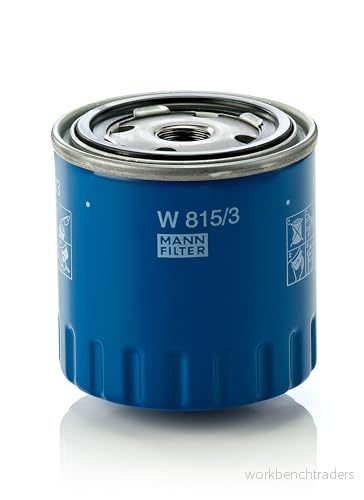 MANN FILTER W 815/3 Filtre à huile 3/4 16 UNF avec un clapet de non retour vissé PEUGEOT: 205 I 3/5 portes, 305 Berline, 104 portes 4011558706609