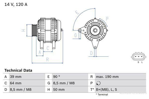 Generator BOSCH 0 986 082 440