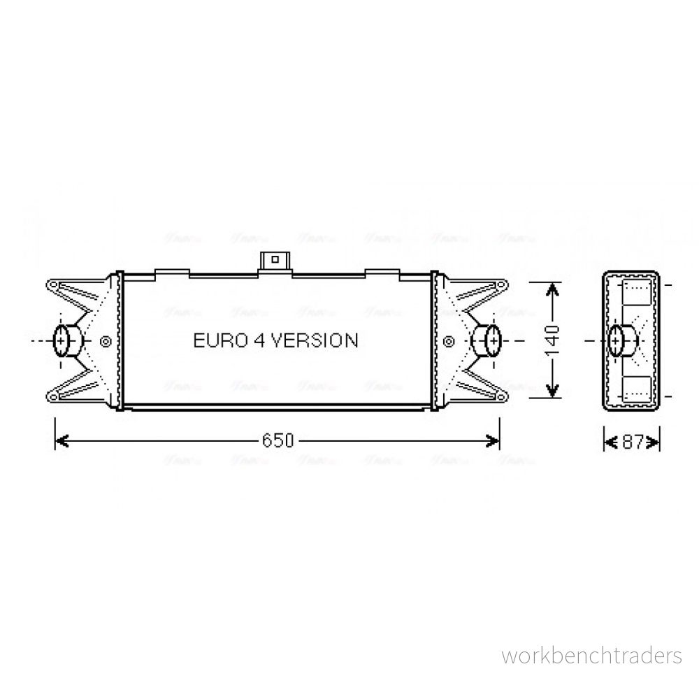 PRASCO IVA4045 Intercooler IVECO: DAILY 4 Kasten/Kombi, 3 Bus 4045385169078