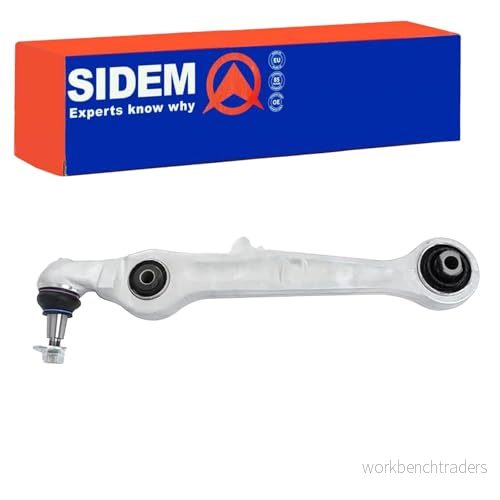 SIDEM 37976 bras de suspension Avant, Essieu Avant inférieur oscillant longitudinal Aluminium 16,3 Barre force AUDI: A4 B7 B6 5413978184927