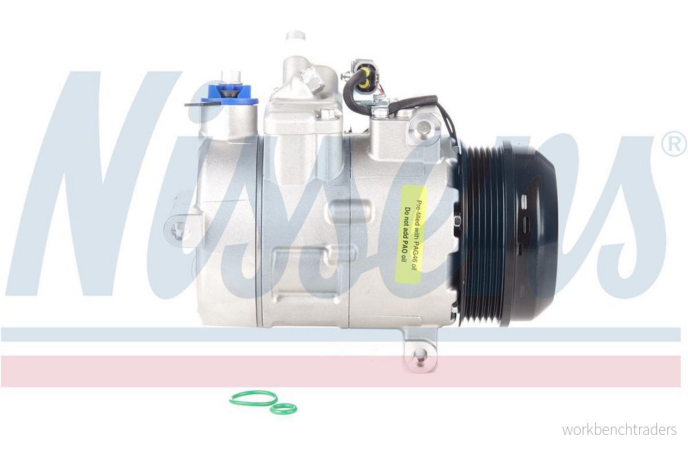 NISSENS 890645 Compresseur De Climatisation 6SBU16C 12 PAG 46 R 134a MERCEDES BENZ: Classe C Berline, E Break 5707286454941