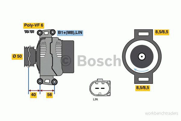 Generator BOSCH 0 986 049 010 4047024850293