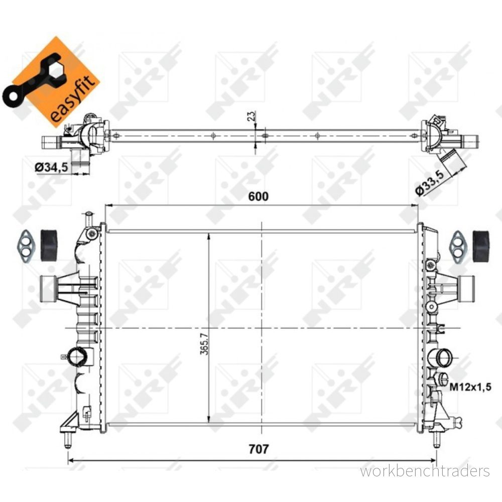 Kylare, motorkylning NRF 53000 8718042099471