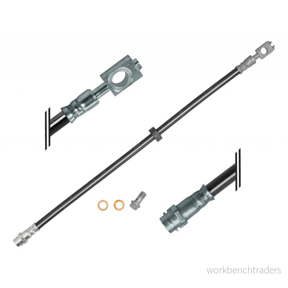 MEYLE 100 611 0053/S Flexible De Frein Essieu avant 435 M10x1 VOLKSWAGEN: New Beetle Cabriolet, Golf 4, Bora Berline, AUDI: A3 3/5 portes 4040074429464