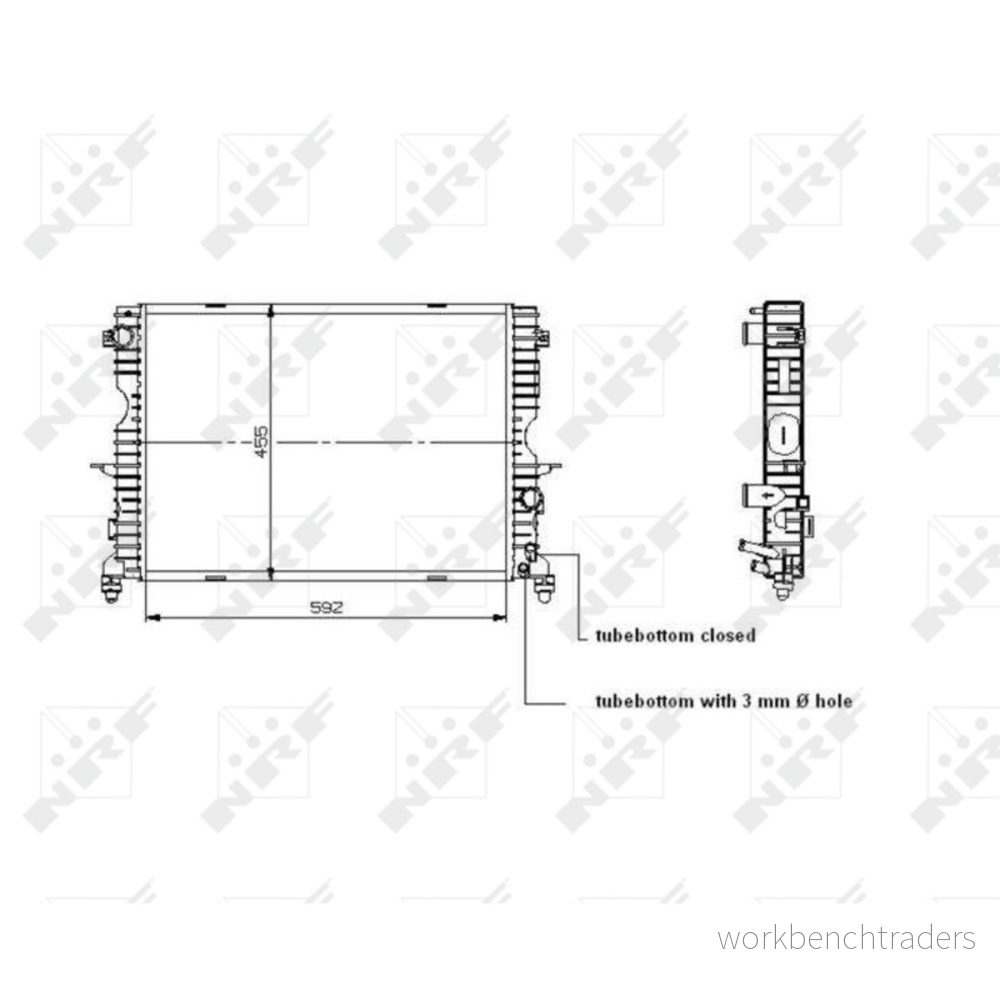 Kylare, motorkylning NRF 509729 8718042047021