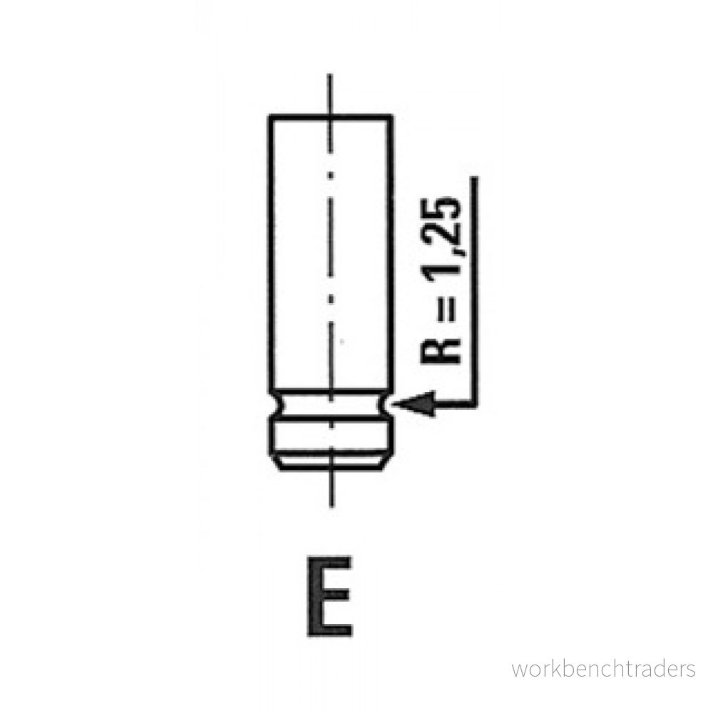 IPSA VL086600 soupape d'Admission 34,6 Tige de chromée OPEL: Corsa B 3/5 portes 8112000009548