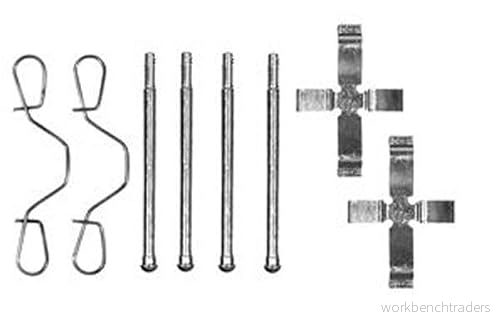 TRW PFK54 Kit d'accessoires, plaquette de frein à disque VOLKSWAGEN: Scirocco I, GOLF 1, Jetta Mk1 3322935042519