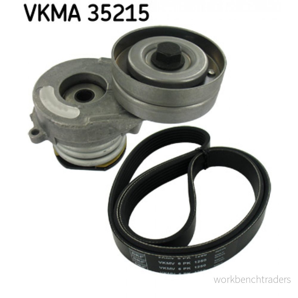 SKF VKMA 35215 Jeu de courroies trapézoïdales à nervures OPEL: Combo C Van / Break, Corsa 3/5 portes, Meriva A 7316572567654