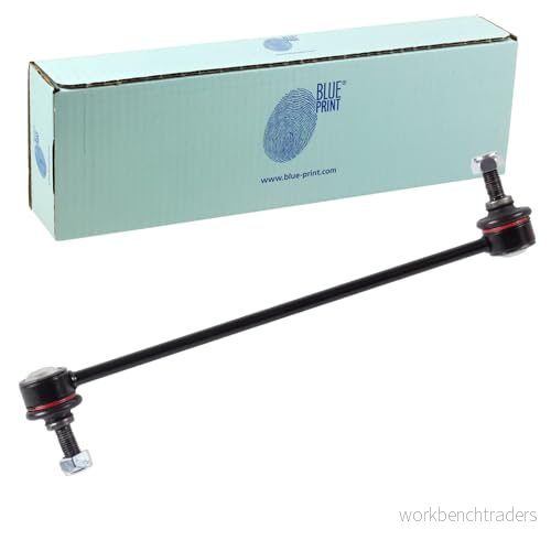 BLUE PRINT ADK88510 Biellette de barre stabilisatrice Essieu avant gauche, droit 270 M10 x 1,25 avec écrou autobloquant, Acier 5050063885101