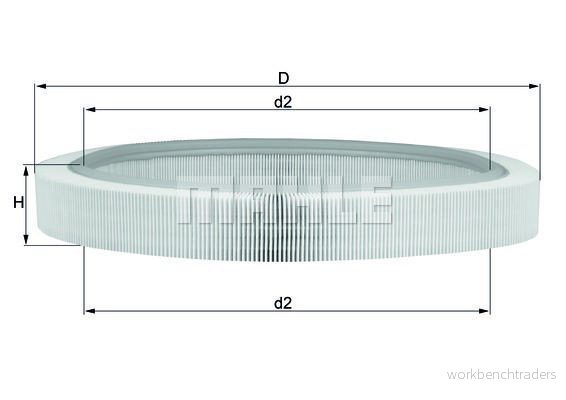 Knecht Luftfilter LX 61 4009026003282
