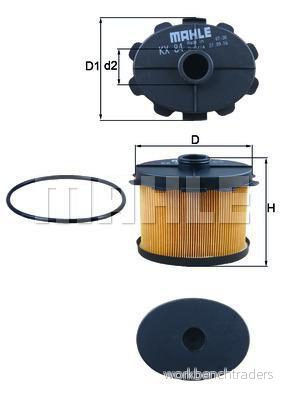 Knecht Bränslefilter KX 84D 4009026081273