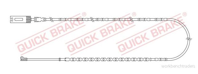 Varningssensor, bromsbeläggslitage QUICK BRAKE WS 0355 A 5706021152708