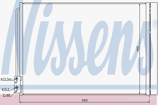 Kondensor, klimatanläggning Nissens 940110 5707286270329