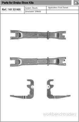 QUICK BRAKE 101 53 005 Ajusteur, frein à tambour NISSAN: TERRANO 2, FORD: Transit Mk5 Minibus, Van, Сamion Plateau/Сhâssis