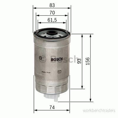Bränslefilter BOSCH 1 457 434 106 3165141017151