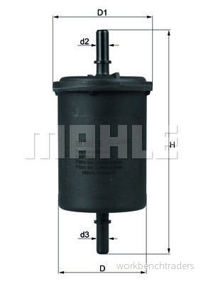 Bränslefilter Knecht KL 416/1 4009026845967