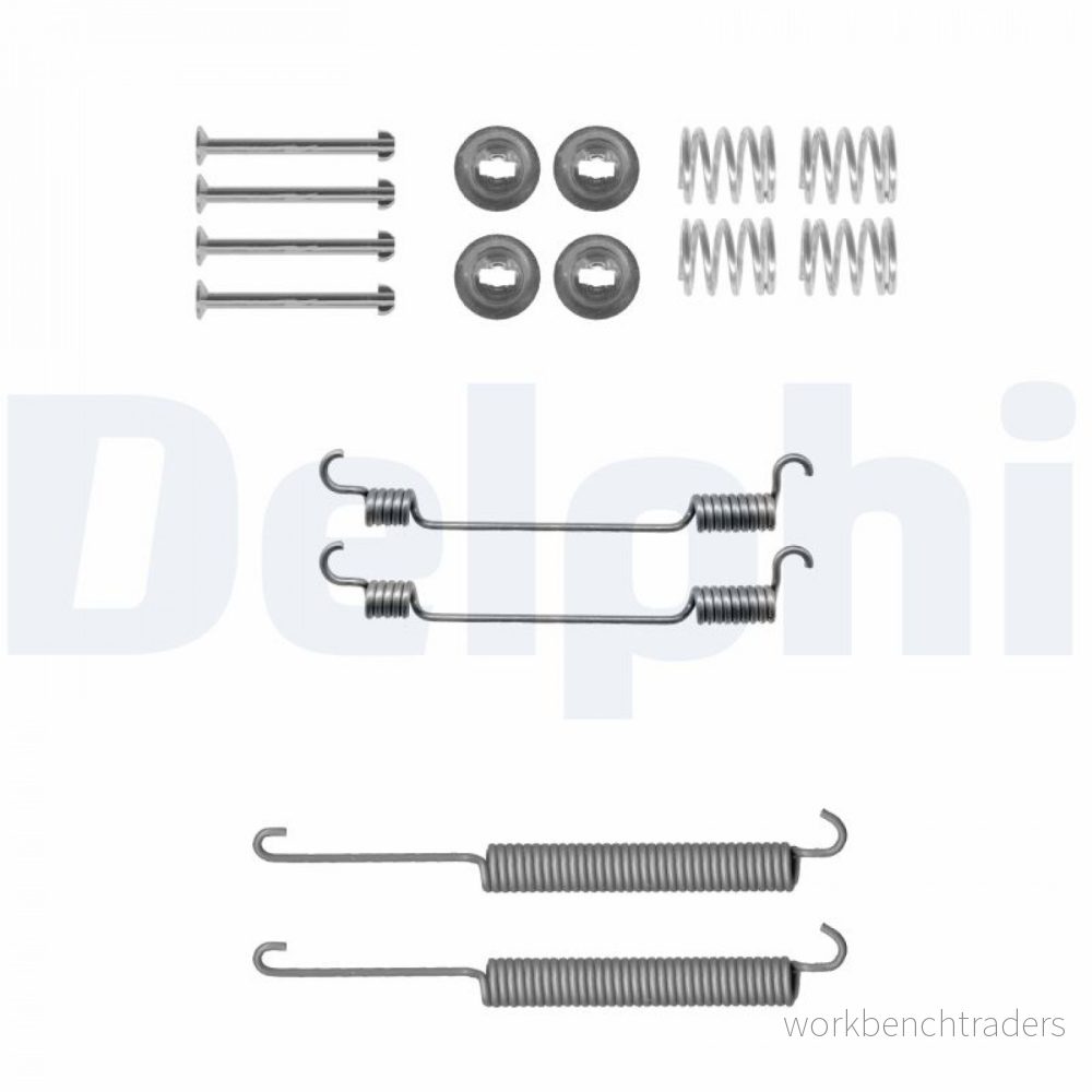 Tillbehörssats, bromsbackar DELPHI LY1302 5012759282182