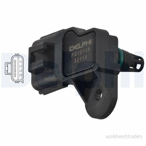 Sensor, insugstryck DELPHI PS10138 5012759514764