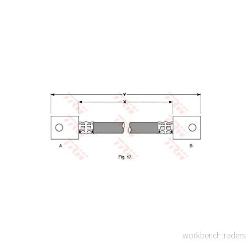 TRW PHA275 Flexible De Frein 431 M10x1 NISSAN: Patrol GR 4 SUV, 5 3/1 SUV 3322937112142