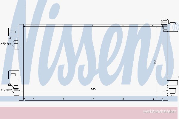 NISSENS 94591 Condenseur De Clim avec déshydrateur Aluminium 625 R 134a MINI: 3/5 portes, Cabriolet 5707286257351