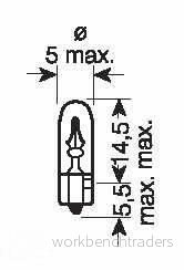 Glödlampa, instrumentbelysning OSRAM 2723 4008321094834